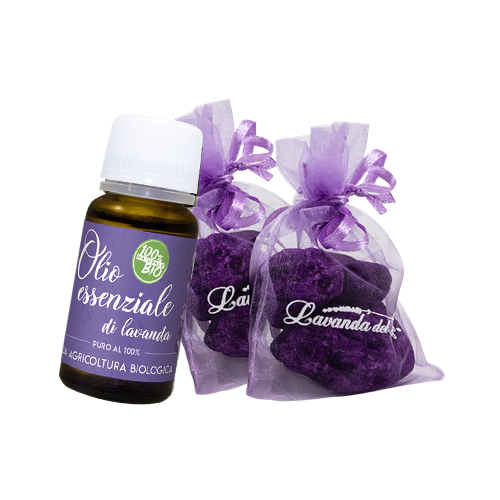 2 Sacchetti in organza con Pomici e Essenza alla Lavanda