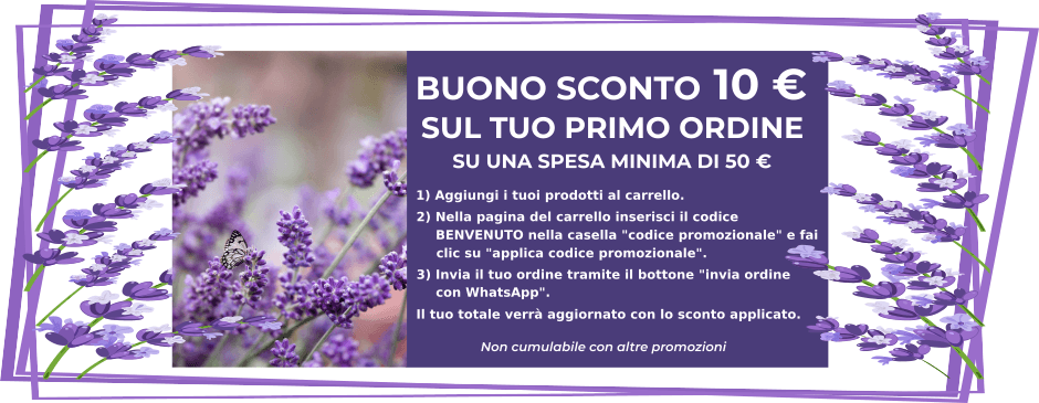 Buono sconto per primo ordine