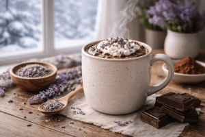 Cioccolata calda alla lavanda