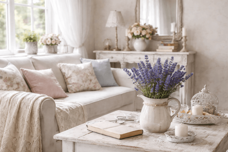 Armonia tra Lavanda e stile Shabby Chic